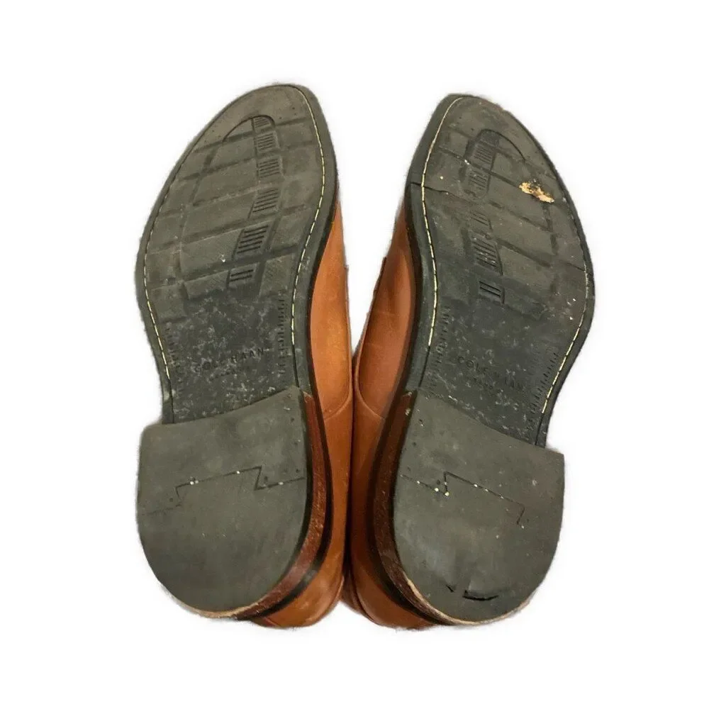 cole haan mens tan brown leather Oxfords Shoes 10.5